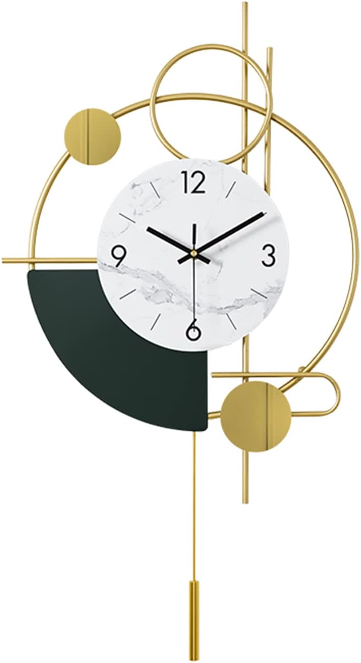 Modern Creative Metal Wall Clock Green