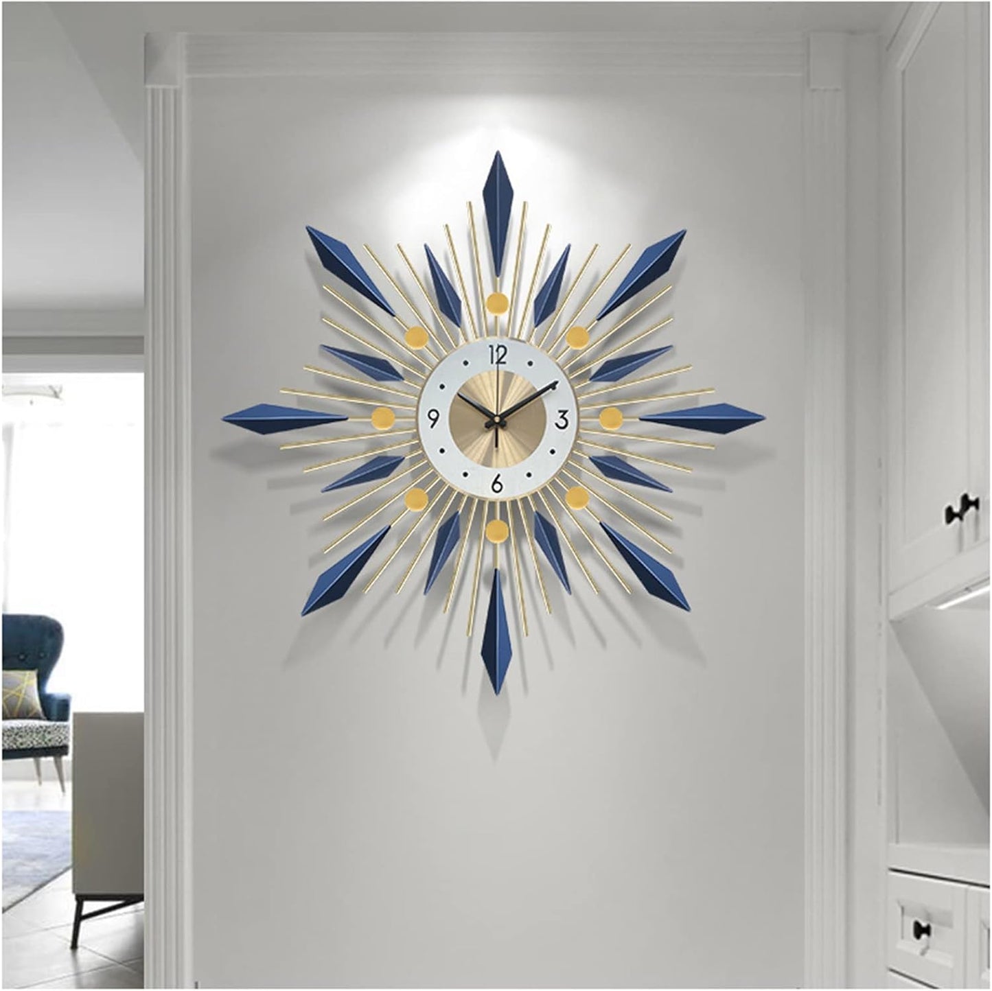 Large Wall Clock Metal Decorative Clock