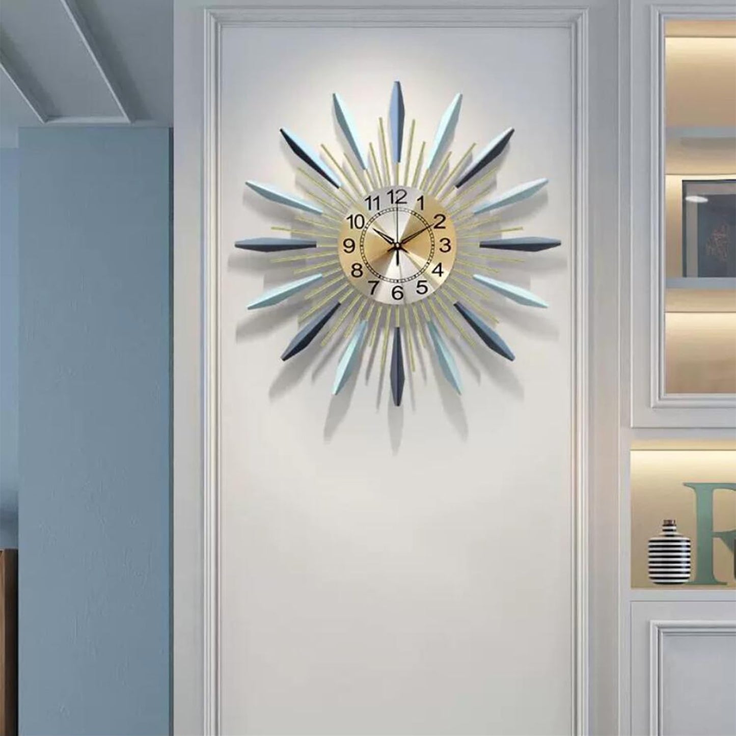 Metallic Wall Clock