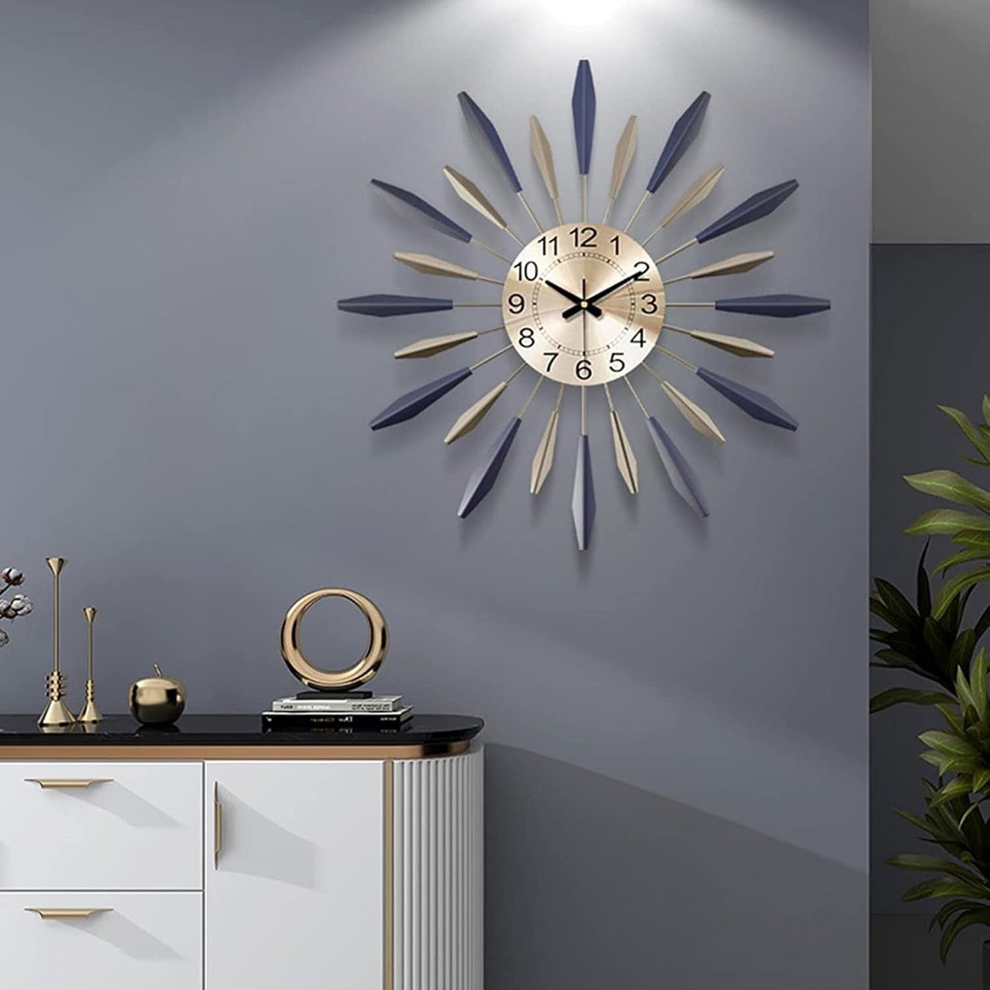 Metallic Wall Clock