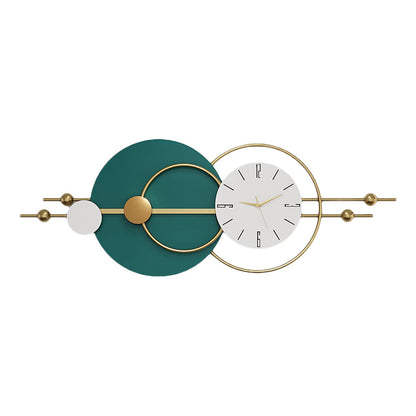 Modern Creative Metal Wall Clock Green