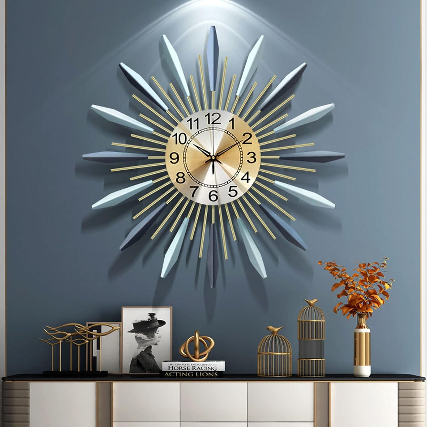 Metallic Wall Clock