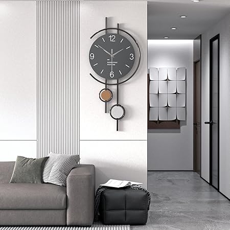 Modern Minimalist Wall Clock Elegant Design for Living Room & Kitchen - The1000BC