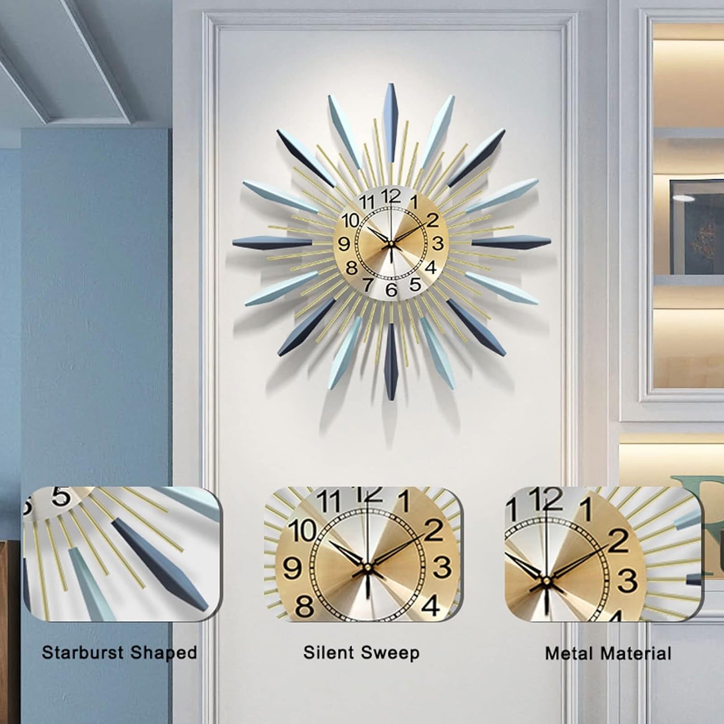 Metallic Wall Clock