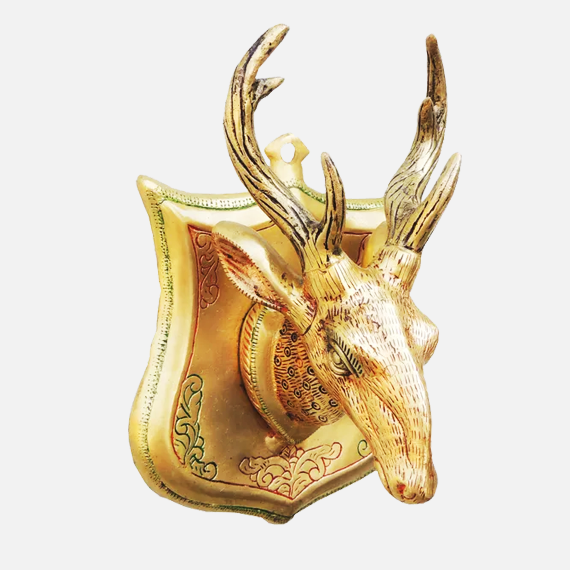 Pair of Beautiful Deer Figurines in Brass