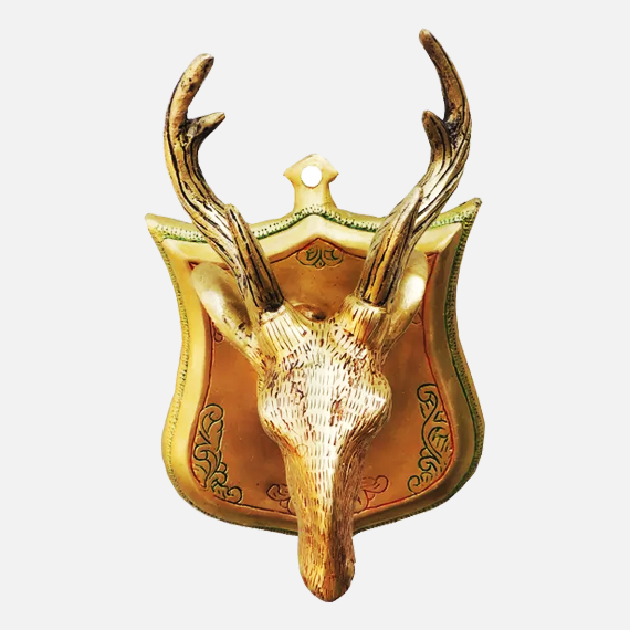 Pair of Beautiful Deer Figurines in Brass