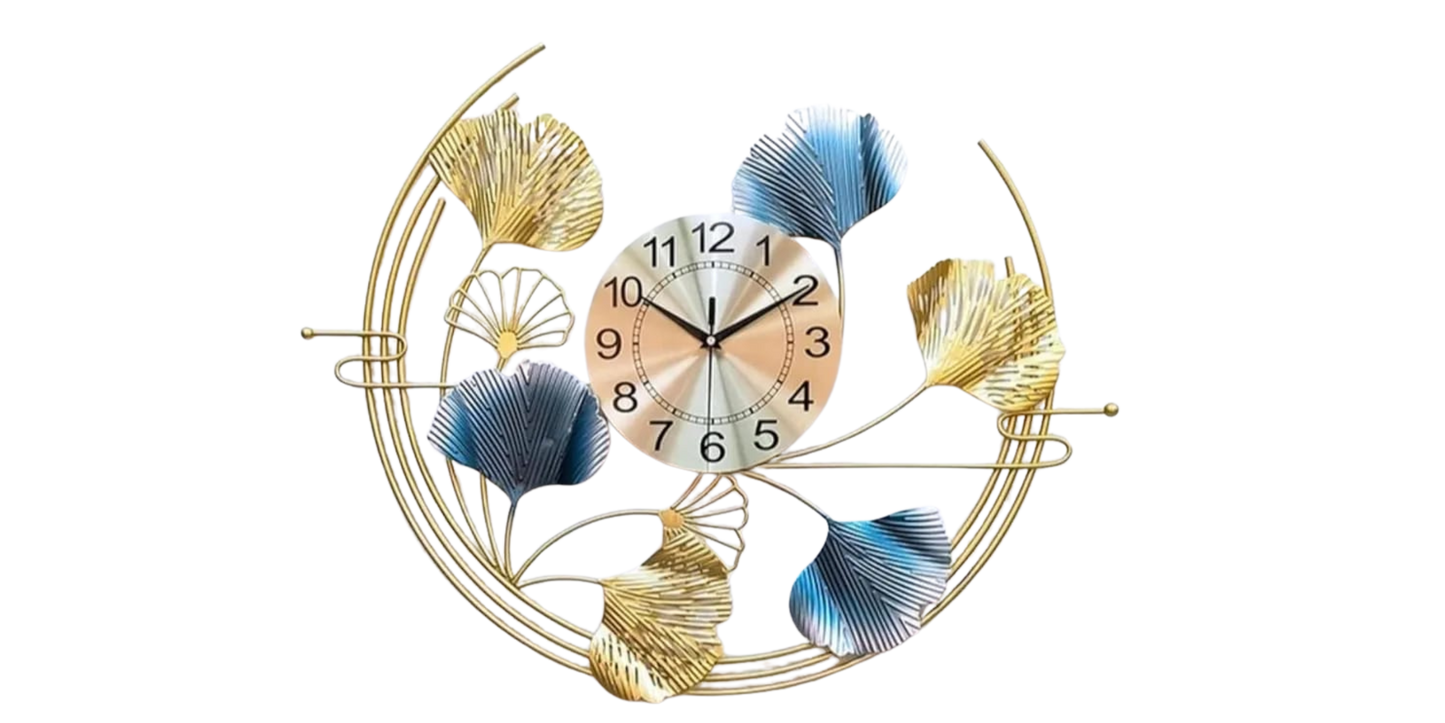 Modern Circular Metal Wall Clock For Home Decor
