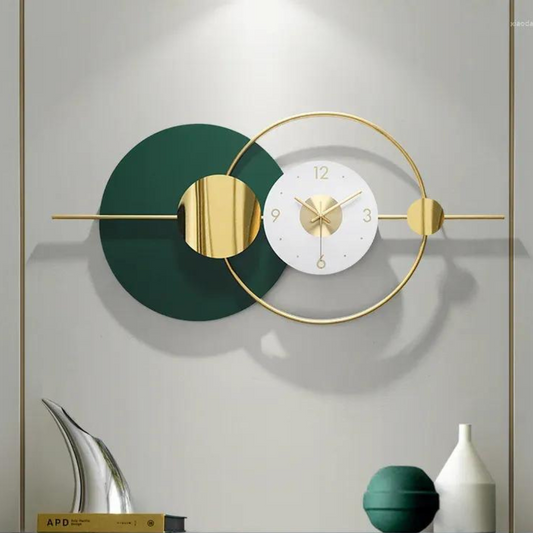 Modern Creative Metal Wall Clock Green