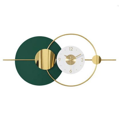 Modern Creative Metal Wall Clock Green