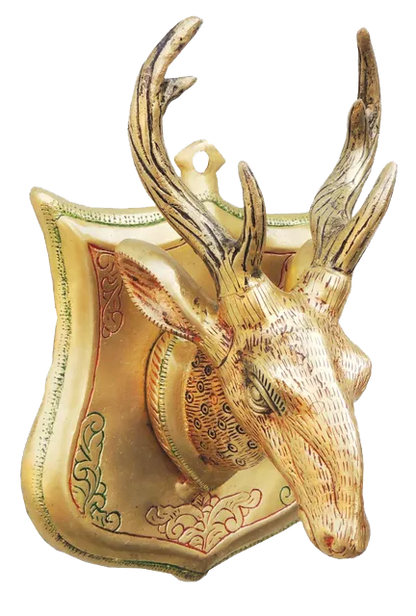 Pair of Beautiful Deer Figurines in Brass