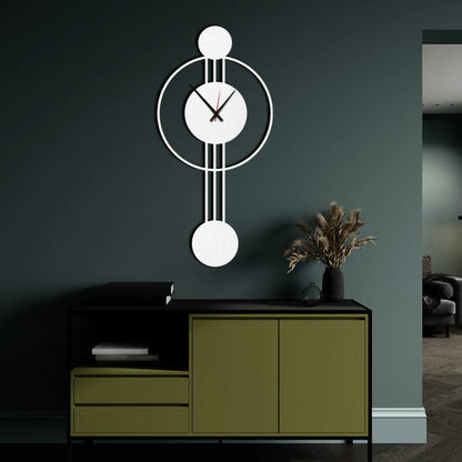 Large Metal Wall Clock Modern Geometric Clock - The1000BC
