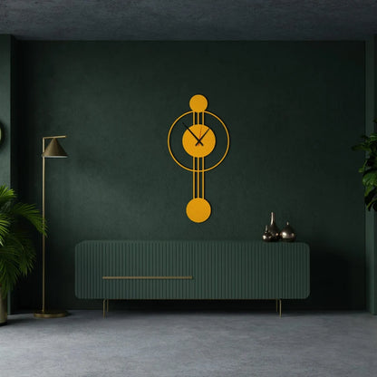 Large Metal Wall Clock Modern Geometric Clock - The1000BC